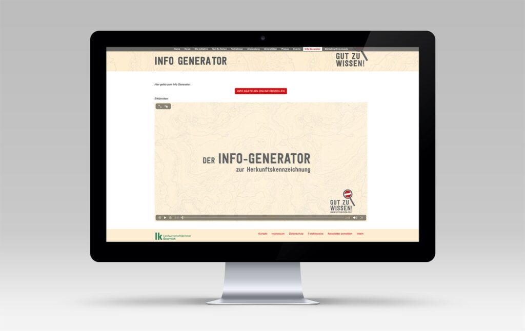INFO KÄSTCHEN ONLINE ERSTELLEN