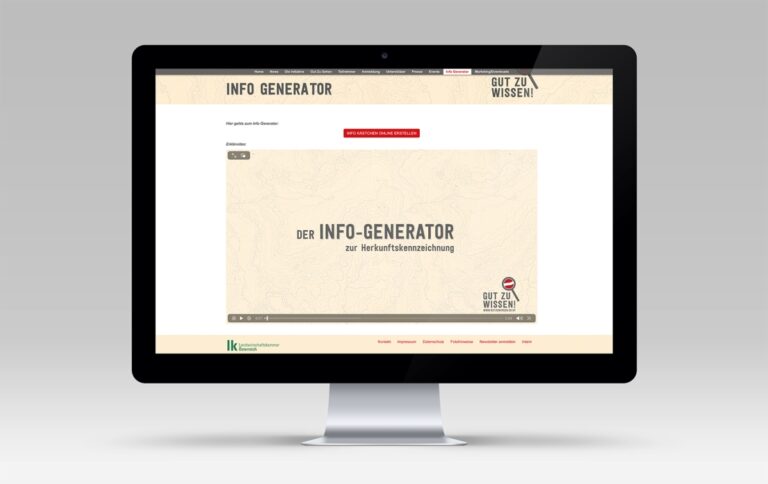 INFO KÄSTCHEN ONLINE ERSTELLEN