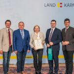 Präsident Siegfried Huber, LK-Kärnten, Abteilungsleiter Gerhard Hoffer, Abt.10 Amt der Kärntner Landesregierung, Fachinspektorin Ing. Maria Innerwinkler, LSI Alfred Altersberger, Amt der Landesregierung Kärnten, LHStv. Martin Gruber; Landesregierung Kärnten