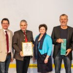 Präsident Siegfried Huber, LK-Kärnten,Ing. Herbert Brunner, Direktor LFS St. Andrä, Ptere Pirker, Wirtschaftsleitung LFS St. Andrä, LHSt. Matin Gruber; Landesregierung Kärnten