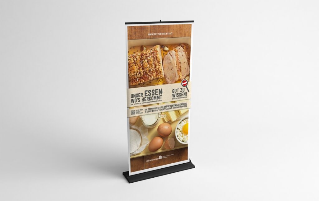 ROLLUP Schwein/Foto 1x2m