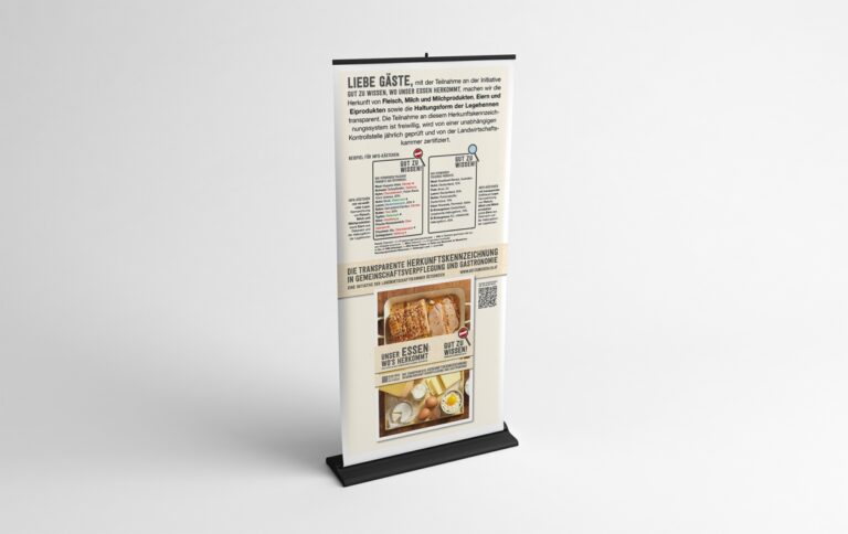 ROLLUP Schwein/Info 1x2m