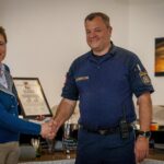 Rosemarie Ferstl, Vizepräsidentin LK-OÖ; Christian Jodlbauer, Revierinspektor und Küchenleiter Stellvertreter, Justizanstalt Ried