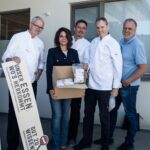 Thoms Leeb, Leitung Logistik KÜCHE WAIERN der Diakonie de La Tour , Katharina Tidl, Leitung Initiative GUT ZU WISSEN, LKÖ, Michael Triebel, Küchenleitung KÜCHE WAIERN der Diakonie de La Tour, Martin Grojer, Produktionsleitung KÜCHE WAIERN der Diakonie de La Tour